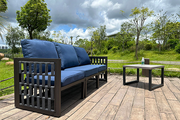 Outdoor Exposed Iron Coffee Table