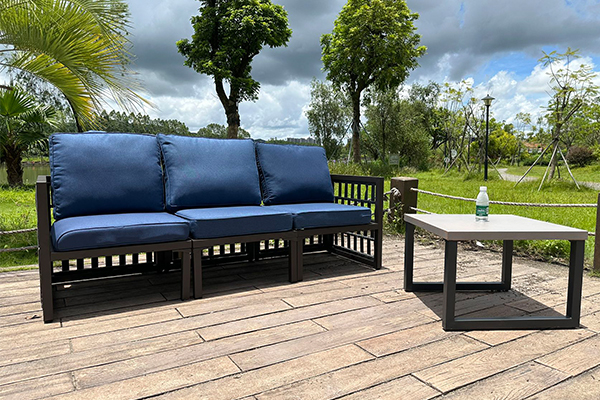 Outdoor Exposed Iron Coffee Table