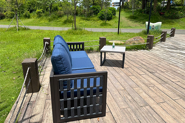 Outdoor Exposed Iron Coffee Table