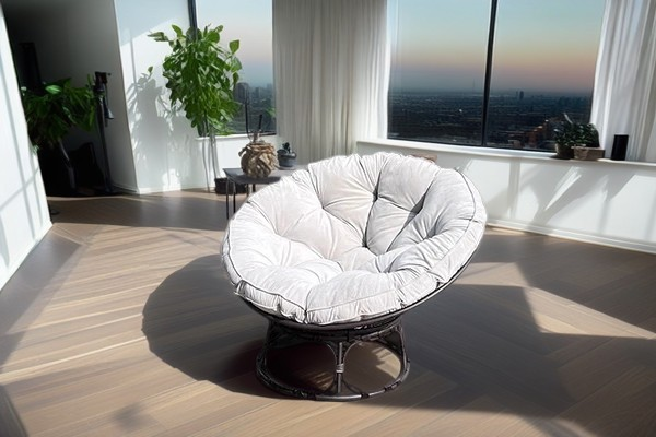 How does the material selection of the indoor single radar chair ensure its durability and easy cleaning?
